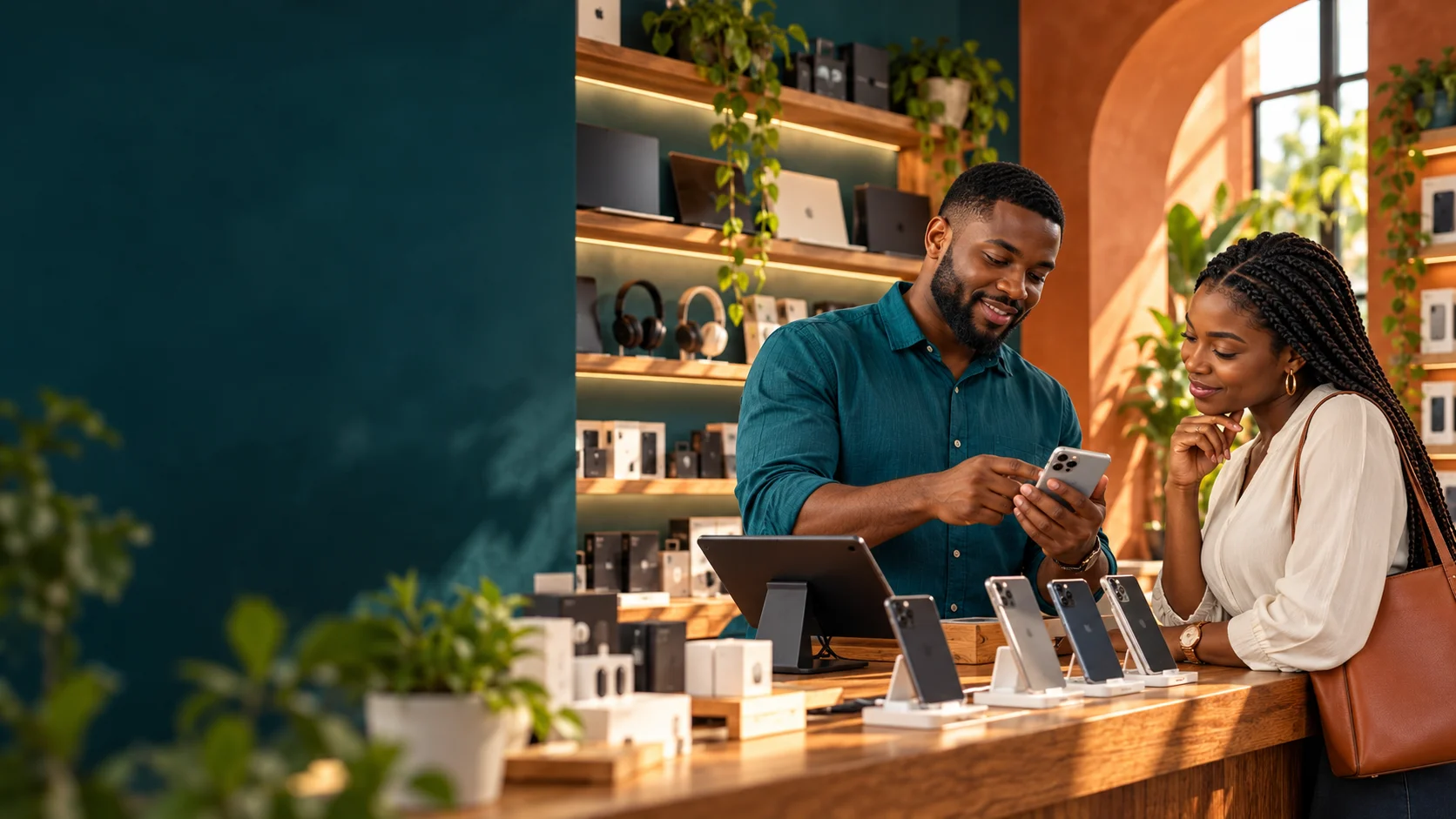 Electronics business owner in Nigeria